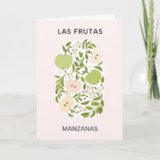 Carte Las Frutas : Manzanas - marché aux pommes