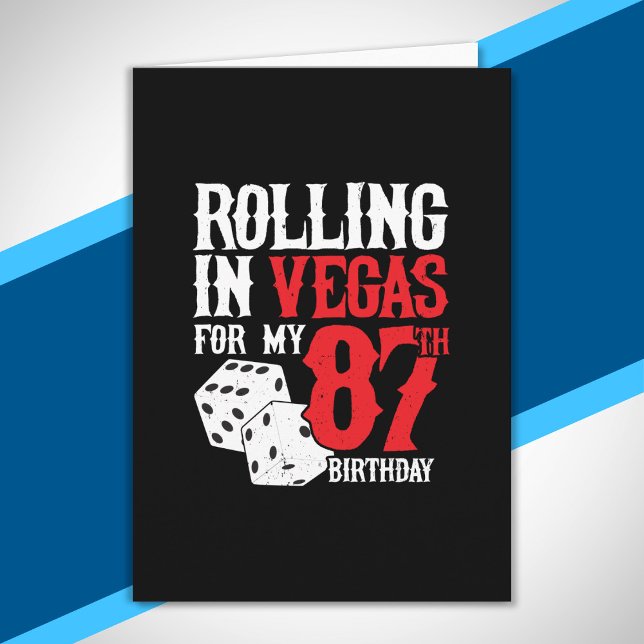 Carte Las Vegas 87th Birthday Party (Créateur téléchargé)