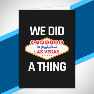 Carte Las Vegas Mariage - Couple marié à Vegas