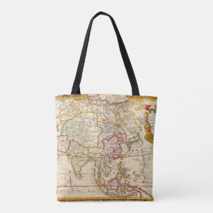 Carte L'Asie Sac fourre-tout Dressee