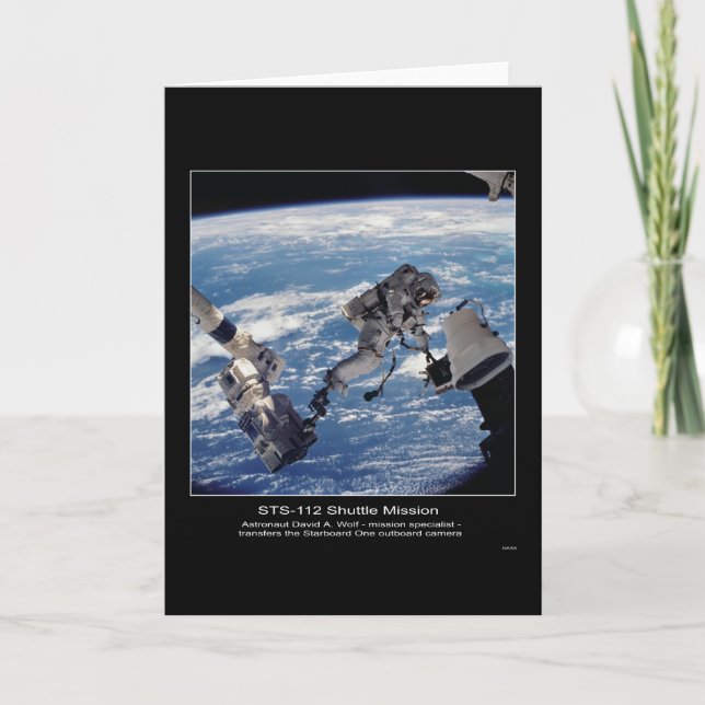 Carte L'astronaute David A. Wolf transfère l'O droit (Devant)