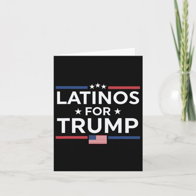 Carte Latinos pour Trump 2024 - Élection du président Tr (Devant)
