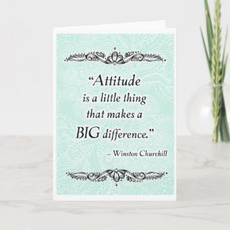 Carte L'attitude est une petite chose - Citation positiv