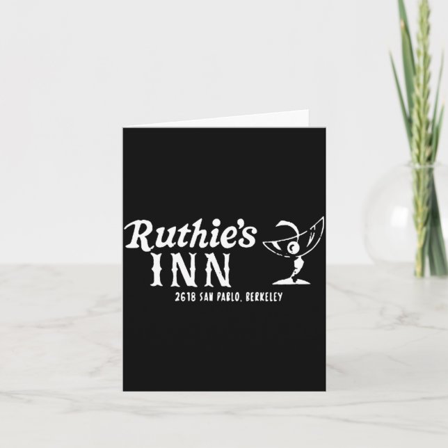 Carte L'auberge de Ruthie Berkeley Californie  (Devant)