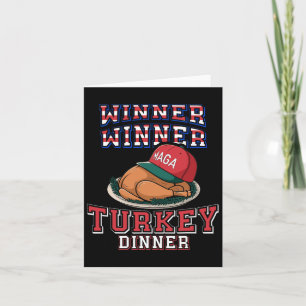 Carte Lauréat Dîner Turquie Trump Thanksgiving Hum
