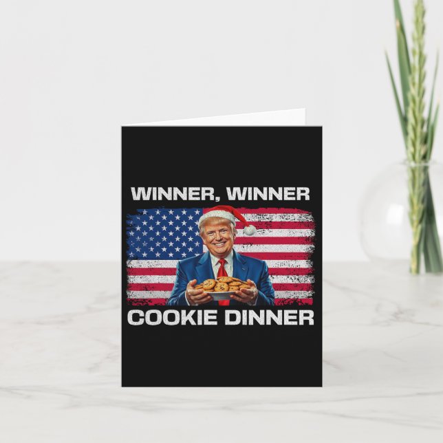Carte Lauréat du dîner Cookie Dinner Funny Trump 2024 47 (Devant)