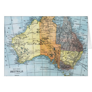 CARTE : L'AUSTRALIE, c1890