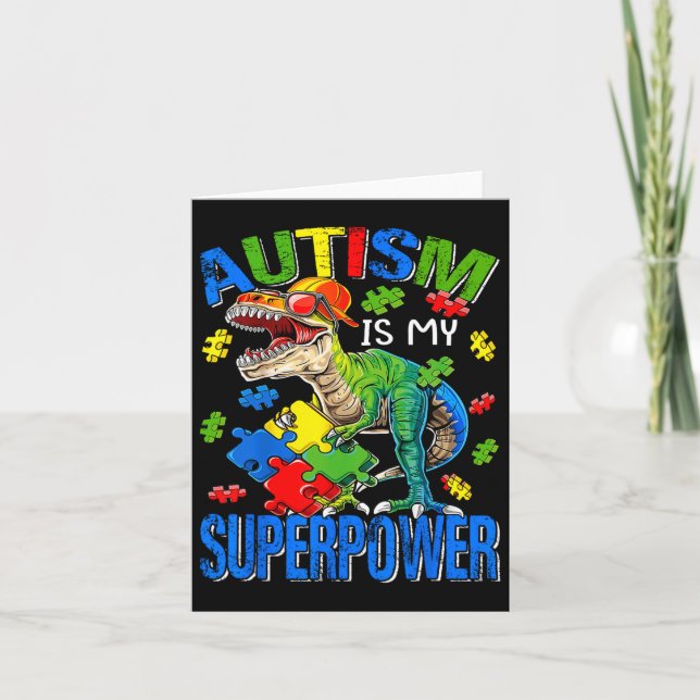 Carte L'autisme est ma superpuissance Sensibilisation su (Devant)
