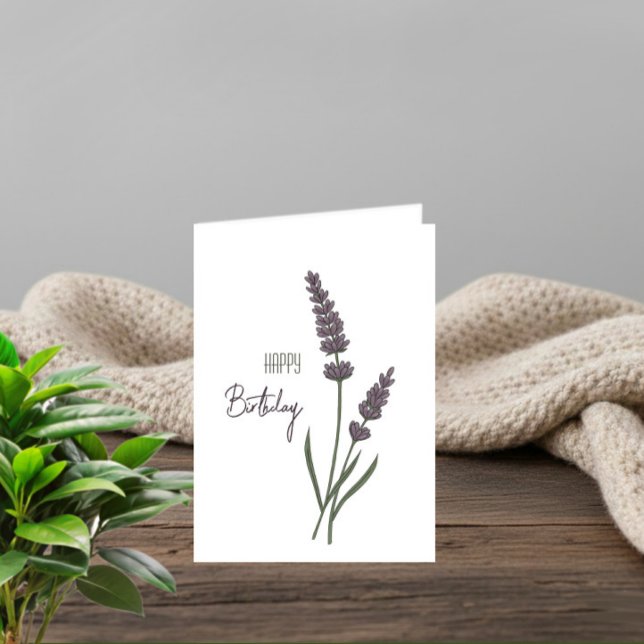 Carte Lavande flowers (Créateur téléchargé)