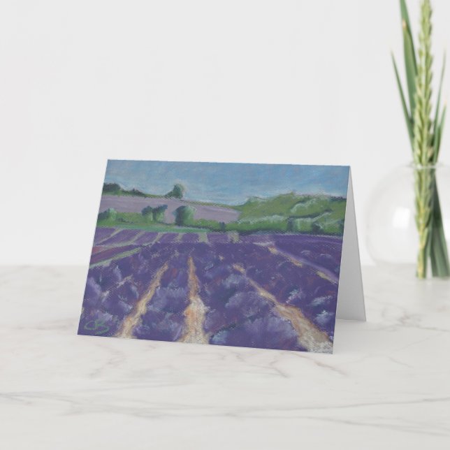 Carte Lavender Fields en Provence - France (Devant)