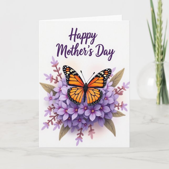 Carte Lavender Hue Mothers Day Card (Devant)