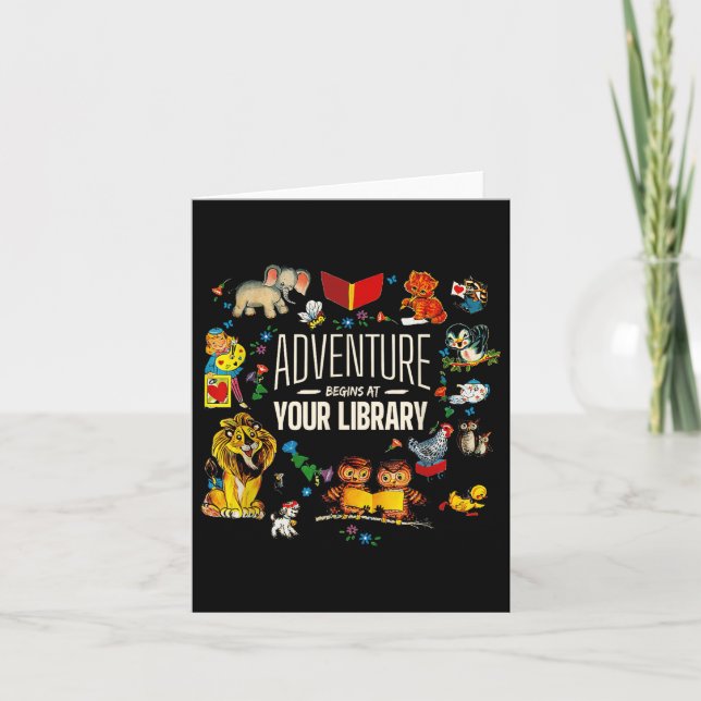 Carte L'aventure commence à votre bibliothèque Lecture d (Devant)