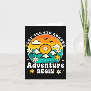 Carte L'aventure de 6e commence Rétro Premier Jour