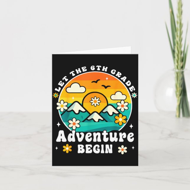 Carte L'aventure de 6e commence Rétro Premier Jour  (Devant)