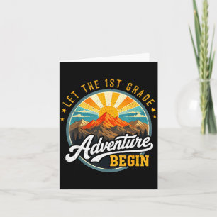 Carte L'aventure de la 1re année commence, retour à l'éc