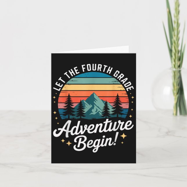 Carte L'aventure de quatrième année commence Retour à l' (Devant)