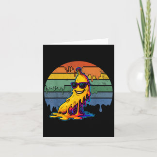 Carte Laver la banane Fondre Retro Vintage Sunset drôle