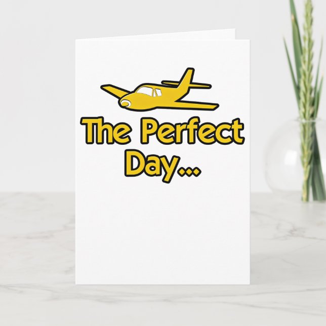 Carte L'avion du jour parfait (Devant)