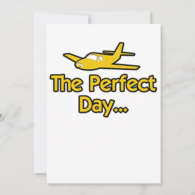 Carte L'avion du jour parfait (Devant)