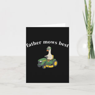 Carte Lawn Papa Drôle Oie Fête des Pères Papa