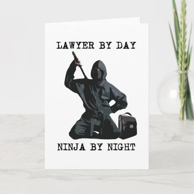 Carte Lawyer by day, Ninja by night (Devant)