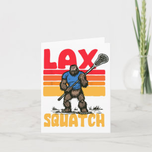 Carte Lax Squatch ! Joueur de crosse de Bigfoot Sasquat 