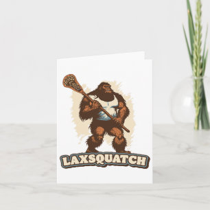 Carte Laxsquatch ! Joueur de crosse Bigfoot Drôle Sasqua