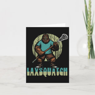 Carte Laxsquatch ! Joueur de crosse Bigfoot Drôle Sasqua