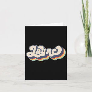 Carte Layne Nom Personnalisé Nom de famille Prénom Layne