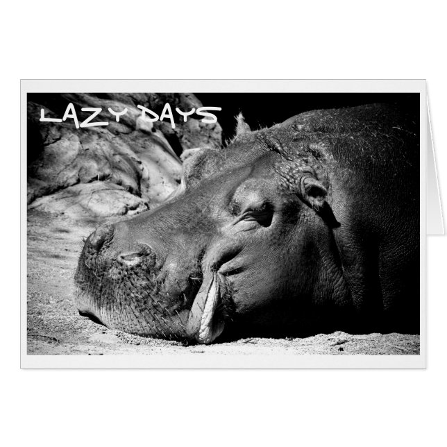 Carte Lazy Days (Devant horizontal)
