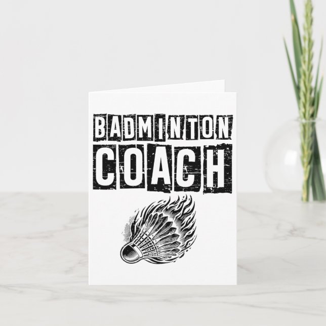 Carte Lazy Sloth Badminton Player Shuttle (Devant)