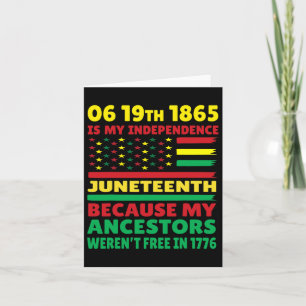 Carte Le 11 juin est ma fête de l'Indépendance Fille Noi
