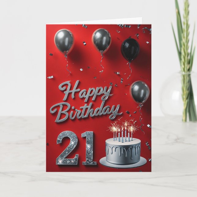Carte Le 21e anniversaire (Devant)