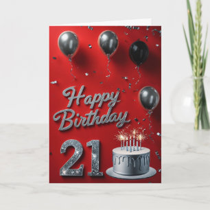 Carte Le 21e anniversaire