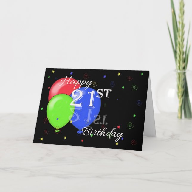 Carte Le 21e anniversaire (Devant)