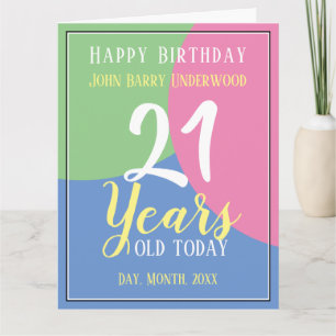 Carte Le 21e anniversaire