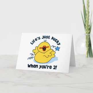 Carte Le 2e anniversaire de Life's Ducky
