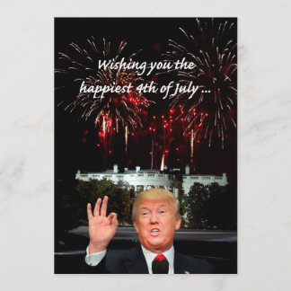 Carte le 4 juillet le plus heureux de Donald Trump