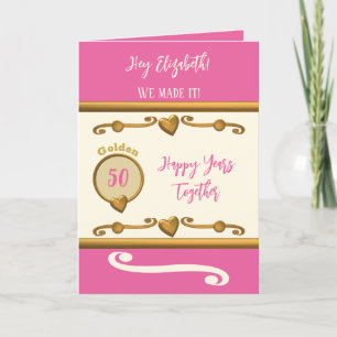 Carte Le 50e anniversaire de la femme, nous l'avons rend