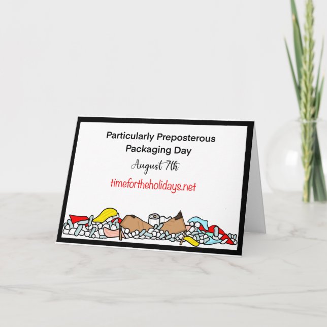 Carte Le 7 août est particulièrement dangereux emballage (Devant)