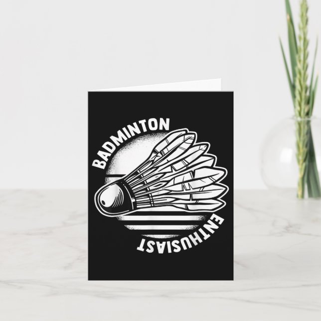 Carte Le Badminton Enthousiast Shuttle Badminton Racket (Devant)