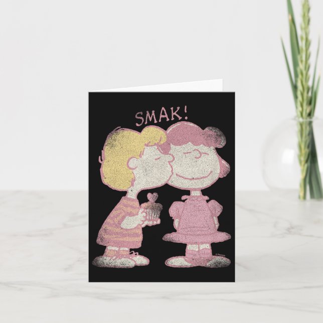 Carte Le baiser de la Saint-Valentin de Schroeder et Luc (Devant)