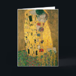 Carte Le baiser - Gustav Klimt<br><div class="desc">Célèbre tableau romantique de Gustav Klimt. Le Kiss est un magnifique chef-d'oeuvre pour les amateurs de grands arts.</div>