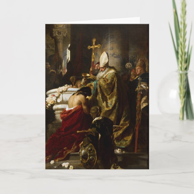 Carte Le baptême de Vajk par Gyula Benczúr (1875) (Devant)