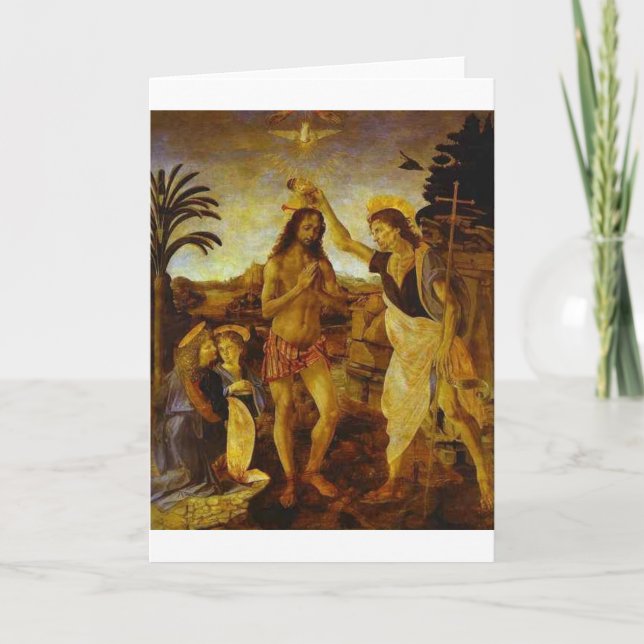 Carte Le baptême du Christ (Devant)