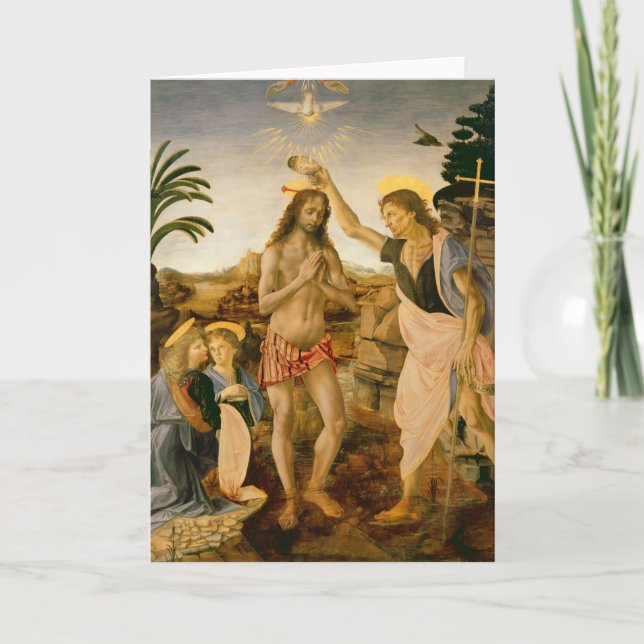 Carte Le baptême du Christ par Jean-Baptist (Devant)