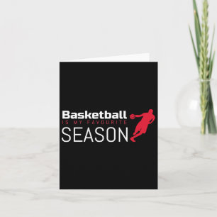 Carte Le Basket-Ball Est Ma Saison Favorite Dribble