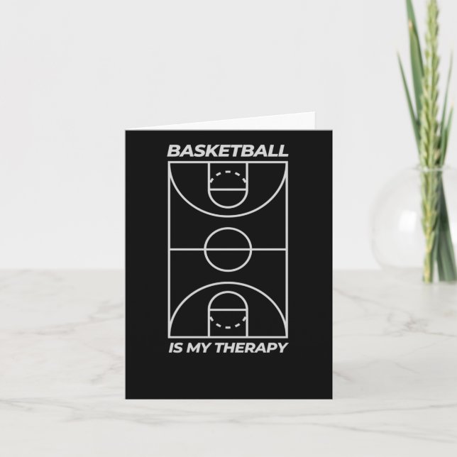 Carte Le basket-ball est ma thérapie (Devant)