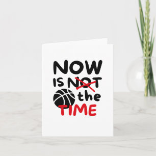 Carte Le Basket-Ball Est Maintenant Le Moment