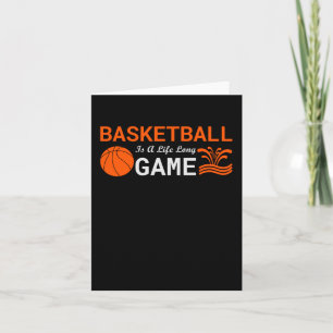 Carte Le basket-ball est une longue vie